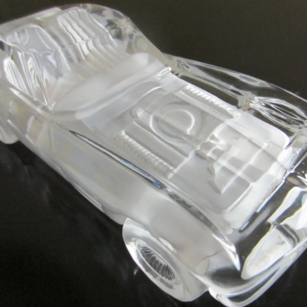 HofBauer Crystal convertible car paperweight